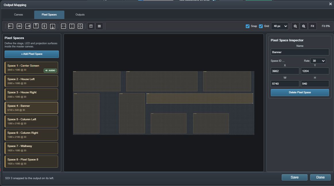 Ascension Pixel Spaces