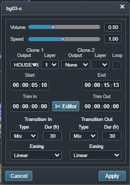 Ascension timeline asset properties