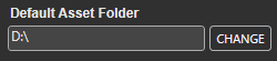 5. Default Asset Folder