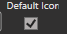 16. Show Default Icon