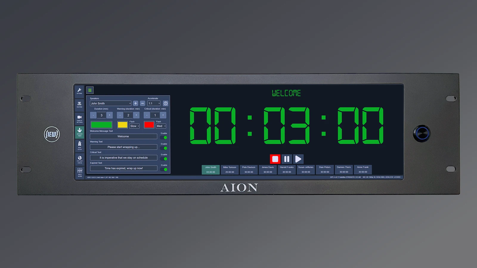 Aion front panel with integrated ultra-wide touchscreen