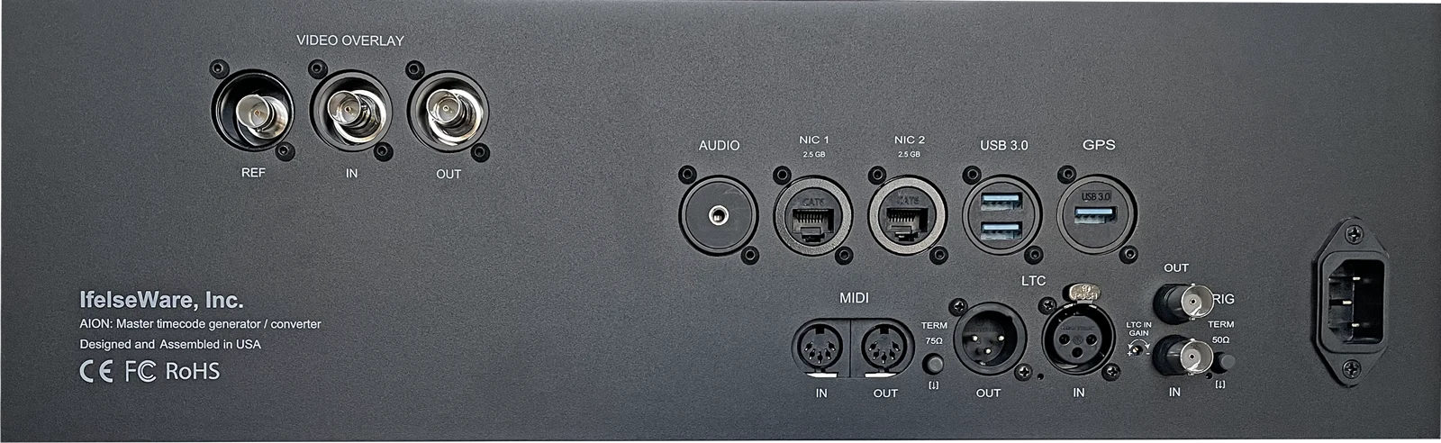 Aion rear connector panel