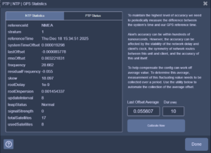 NTP/PTP/GPS STATISTICS