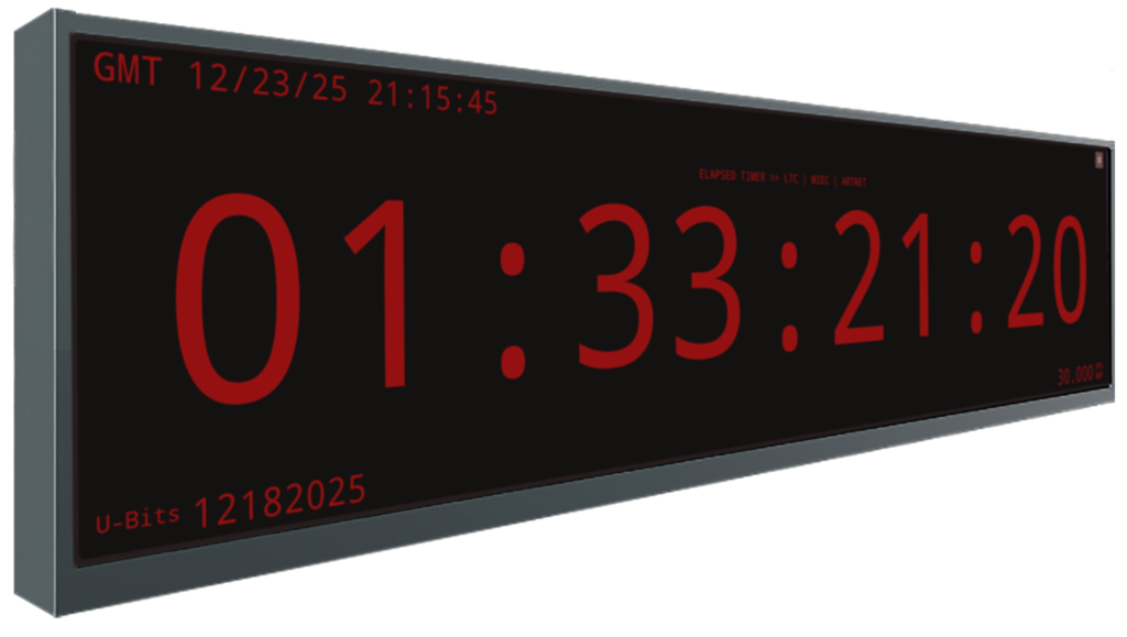 Aion-TCV Android app displaying remote timecode viewing on mobile tablet or display monitor